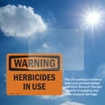 thumbnail image 6 of (2 Pack) Herbicides In Use OSHA Warning Sign 10 Inch X 7 Inch Vinyl Label Decal Sticker Weather Resistant, UV Protected for Workplace, Business, and Construction Site, Made in the USA, 6 of 7