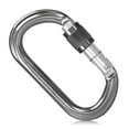 thumbnail image 3 of 25KN Srew Locking Gate Carabiner Heavy Duty D Shape Buckle Pack D-ring Carabiner Climbing Rappelling Canyoning Hammock Locking Clip, 3 of 7