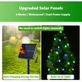 thumbnail image 4 of GooingTop Patio String Lights Solar Powered,26Ft 50 LED Crystal GlobeOutdoor Lights Waterproof for Garden Yard Tree Room Wall,Multicolor, 4 of 6