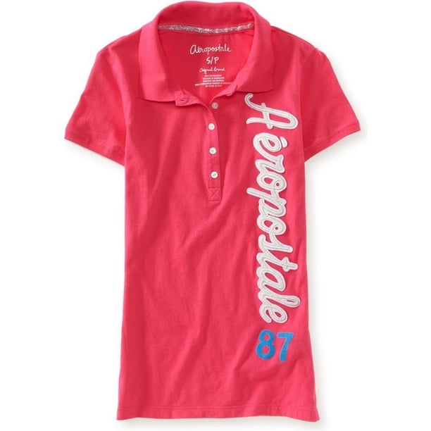 Polo Aeropostale 87 5 para mujer, rosa, mediano Aeropostale Polo
