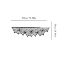 thumbnail image 3 of Aoznliie Halloween Fireplace Cover, Black Lace Spiderweb Mantel Scarf for Fireplace Decor, 79x20 inch Gothic Halloween Decor for Mantel, Black, 3 of 6