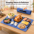 Electrical Cooking Mat Electric Warming Mat For Food Roll-up Silicone Heating Pad With 7 ...