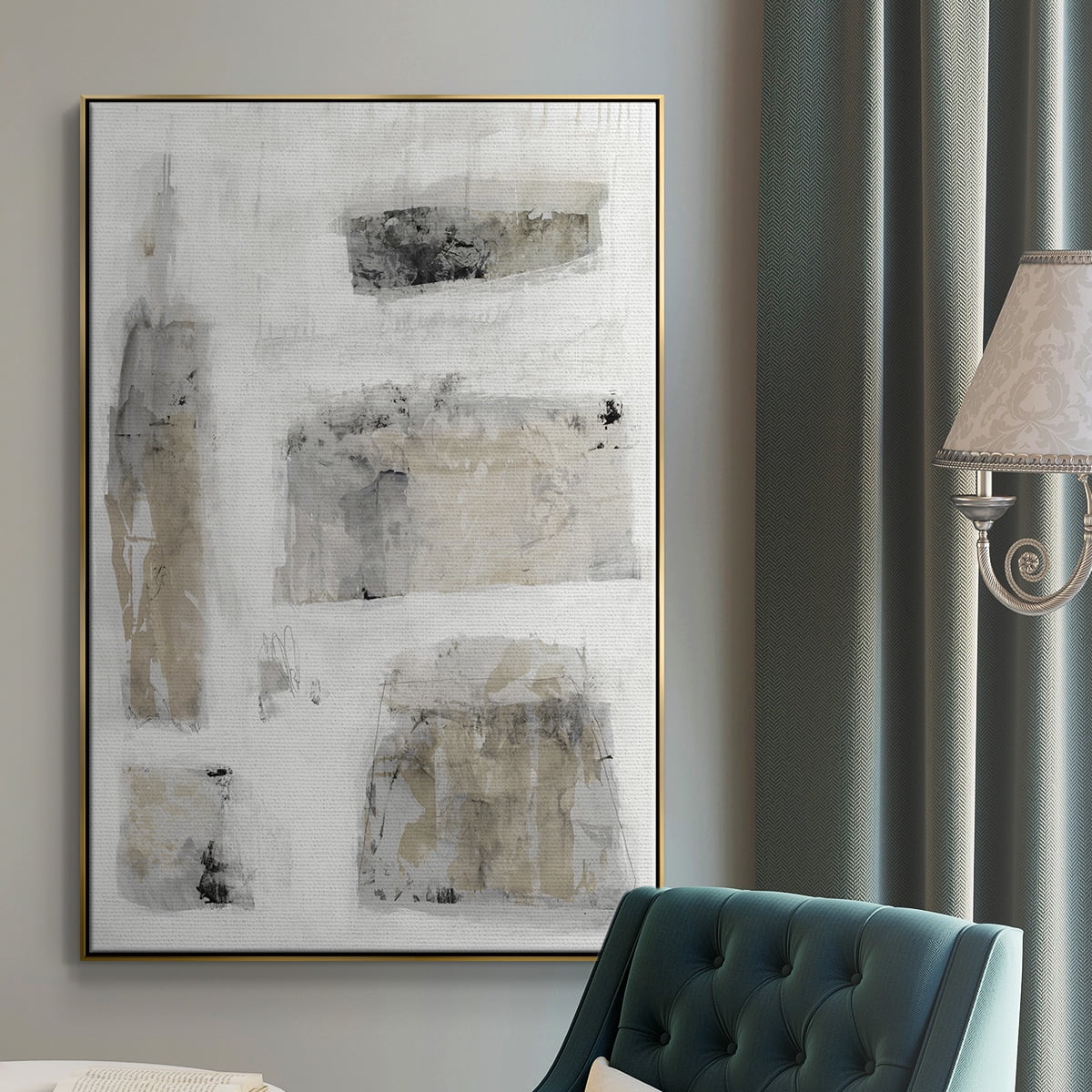 A Simple Love II V30 Framed Premium Gallery Wrapped Canvas - Ready to Hang - 17 x 25 - Gold Floating Frame