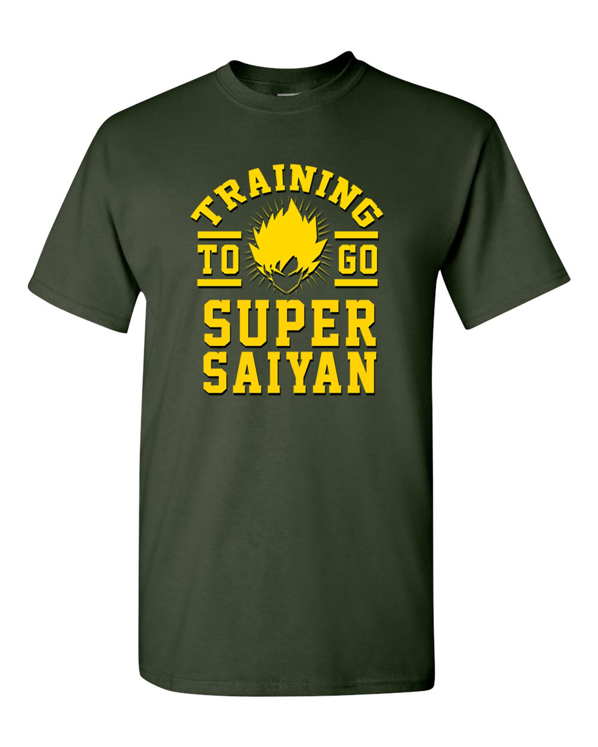 Ladies Training To Go Super Saiyan Gym Workout Anime Funny Parody DT T-Shirt Tee