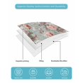thumbnail image 4 of Full Size Quilt Bedding Set, Pink Green Spring Floral Reversible Summer Quilt 3 Pieces, Vintage Botanical Summer Lightweight Bedspreads Coverlets with 2 Pillow Shams for All Seasons, 4 of 5