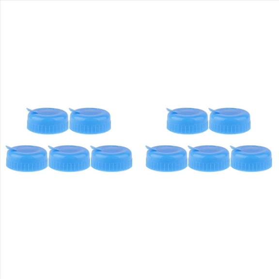 NEW Water Jug Cap 10 Pack Plastic Bottle Blue Gallon Drinking Replacement Tool Leak Free