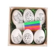 thumbnail image 3 of Huevos de Pascua DIY Pintura Manualidades Huevos Rellenos para cestas de Pascua Recuerdos para fiesta de Pascua mariposa blanca, 3 of 9