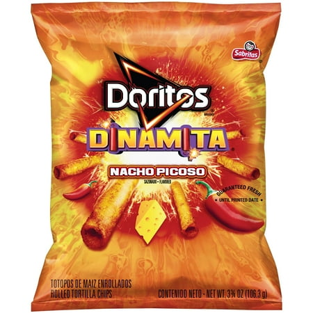 Doritos Dinamita Nacho Picoso Rolled Tortilla Chips 3.75 oz. Bag