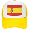 thumbnail image 2 of Flag of Spain Mesh Back Trucker Cap Baseball Cap, 2 of 8
