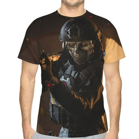 Call Of Duty Modern Warfare T Shirt 3d Printed Crewneck Graphic Short Sleeve Tees For Mens