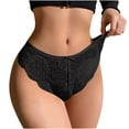 thumbnail image 2 of Sunvit-Panties Juniors Lace Panties - Low Rise, Size M Black, Nylon Spandex Fabric, Scalloped Edge & Bow Detail, Comfortable for Everyday & Special Occasion, 1 Pack, 2 of 7