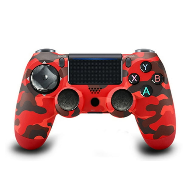 Controllers For Ps4 Wireless Joystick Gamepad For Ps4 Controller With Dual Vibration Camouflage Red Walmart Com Walmart Com