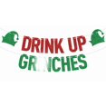 thumbnail image 1 of Banner ZACHAKO Drink Up Grinches rojo y verde 183 cm, 1 of 6