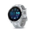 thumbnail image 1 of Garmin Forerunner® 965 GPS Smartwatch - Titanium Bezel with Whitestone Case and Whitestone/Powder Grey Silicone Band, 1 of 9