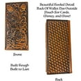 thumbnail image 3 of Urbalabs Western Cowboy Leather Long Wallets for Men Tooled Brown, 3 of 7