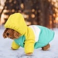 thumbnail image 2 of Bienvenido Invierno Espesar Mascotas Sudaderas Ropa Abrigo Chaqueta Caliente Ropa para Perros Gatos Amarillo Verde Blanco XL, 2 of 8