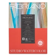 Fabriano Studio Watercolor Pad, Hot-Press, 12" x 9", 140 lbs., 50 Shts./Pad