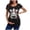 Yellow, variant on Women's Halloween Skeleton Print Maternity T Shirt Short Sleeve Crewneck Funny Pregnant Top for