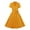 Yellow, variant on UYISJ Women's 1940s Vintage A Line Swing Dress Lapel V Neck Short Sleeve Dress Solid Color Button up Work Dress Cocktail Party Dresses Yellow S
