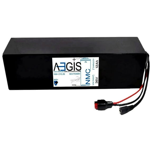 Aegis Battery 36V 12Ah Long Lithium Battery - NMC Deep Cycle Lithium-ion