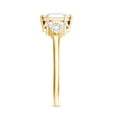 thumbnail image 3 of Rosec Jewels Moissanite Engagement Ring 3 Carat - D-VS1 Quality Certified - Designer Ring - 8 mm Asscher Cut Ring, 14K Yellow Gold, US 9.50, 3 of 8