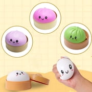 New 2026-Dumpling Squishies & Dumpling Squishy Mystery Box Squishy Dumpling (Purple)