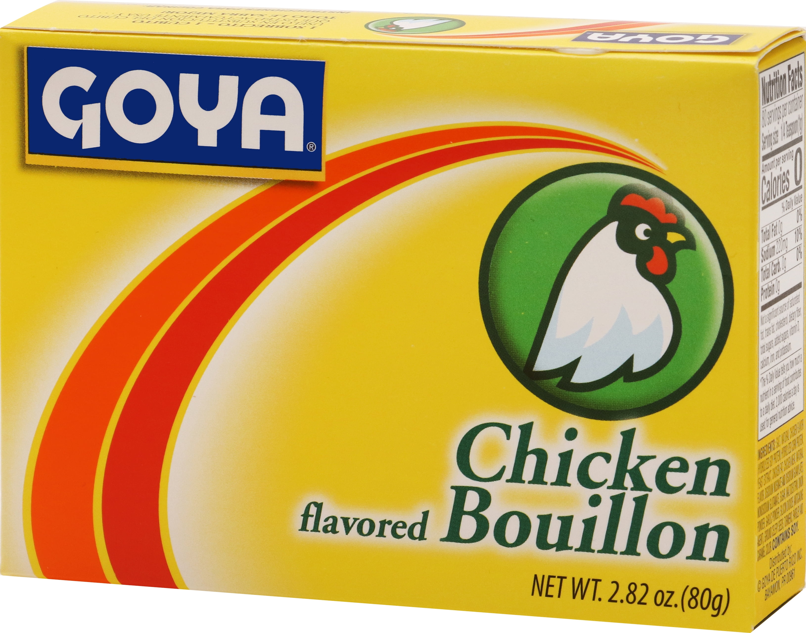 (6 pack) GOYA Chicken Flavored Bouillon, 2.82 oz
