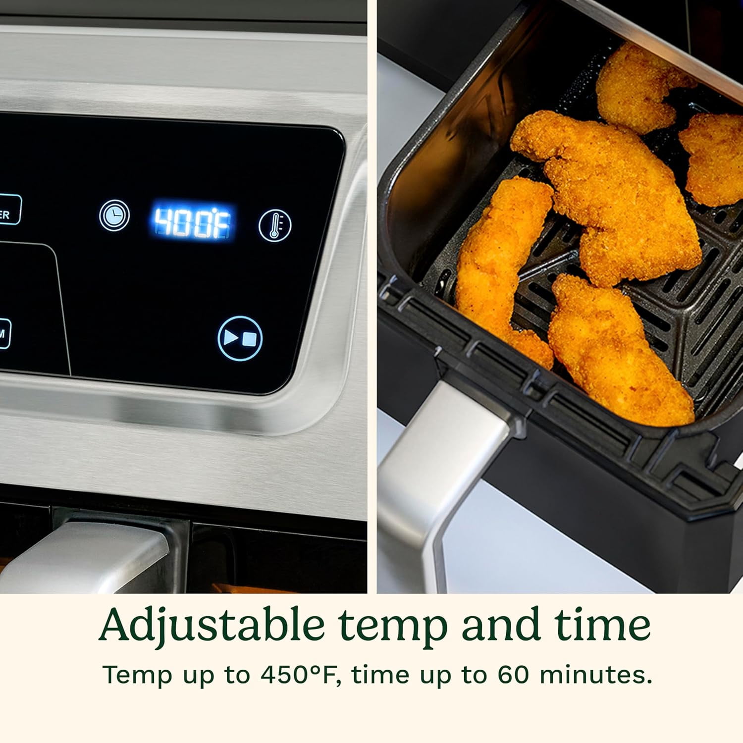 Cuisinart Dual Basket Air Fryer, Two Baskets 11 Qt in Total