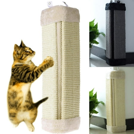 Asewin Cat Scratching Board,Cat Beds & Carriers Natural Sisal Pet Cat Kitten Scratcher Mat Anti Scratch Pad Reverse Side Soft Plush Pet