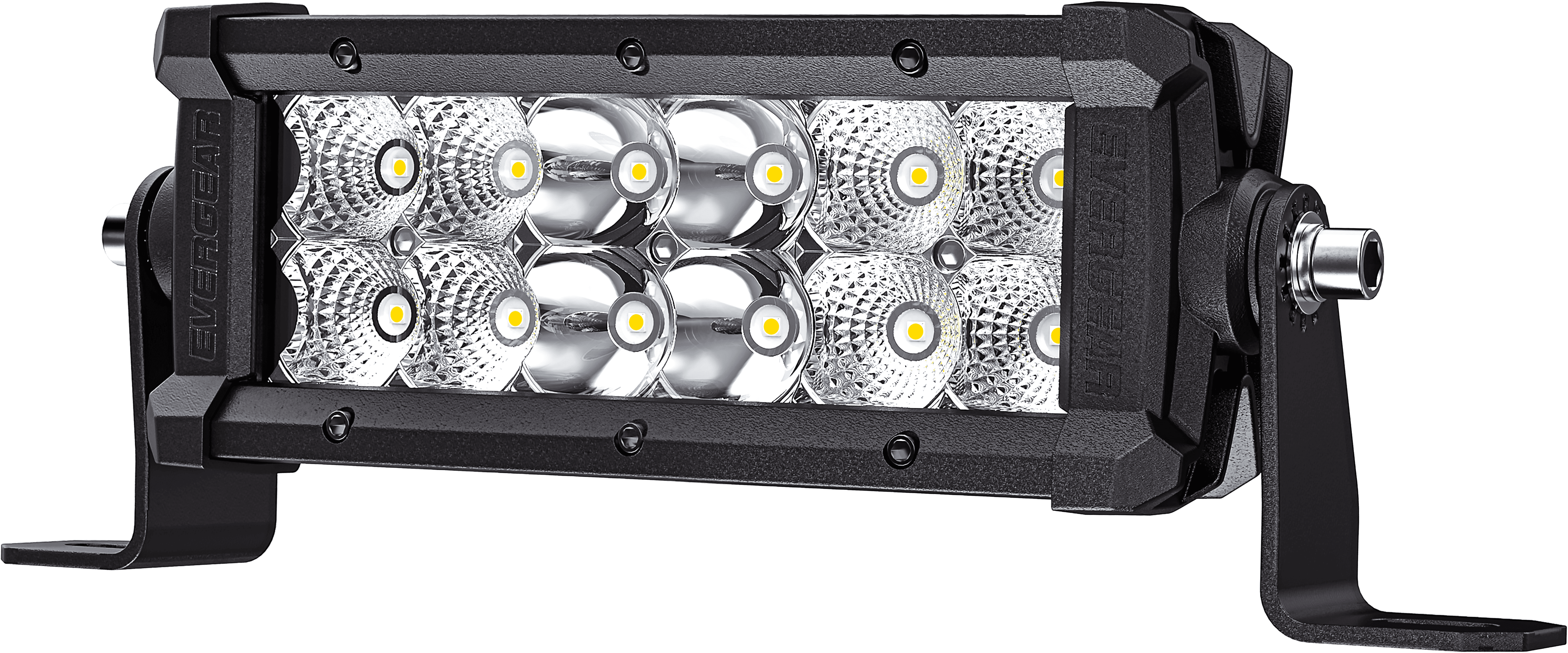 EVERGEAR 7 Inch 18W Spot Flood Combo LED Work Light Double Row LED