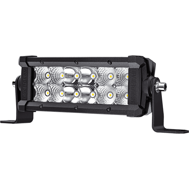EVERGEAR 7 Inch 18W Spot Flood Combo LED Work Light Double Row LED