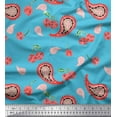 thumbnail image 1 of Soimoi Cotton Cambric Fabric Floral & Paisley Print Fabric by Yard 56 Inch Wide, 1 of 3