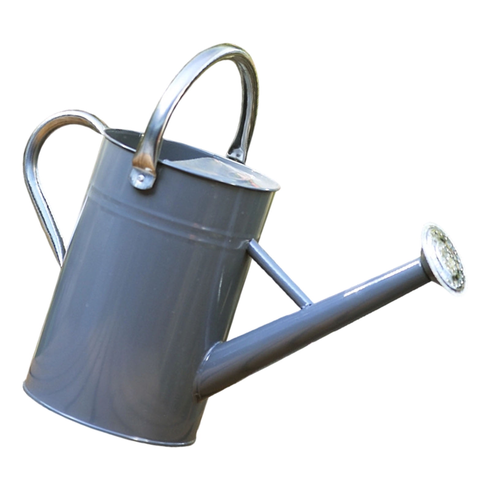 Industrial 5L Capacity Metal Watering Can Heavy Gauges Iron Comfortable Angled Spout Garden Irrigation Solution