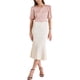 thumbnail image 2 of INSPIRAR CHIC Blusa de satén de media manga con escote corazón para mujeres, oficina, XS, rosa, 2 of 6
