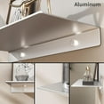 thumbnail image 6 of Danpoo Small Floating Shelf for Wall Storage, Mini Display Shelf for Collectibles, Metal Wall Shelf for Bathroom/Living Room/Kitchen/Bedroom(Silver, 8"), 6 of 14