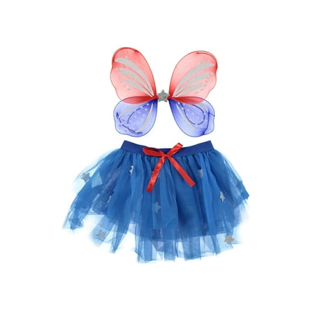 Way to Celebrate Patriotic Tutu with Wings