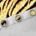 thumbnail image 4 of Homewish Chic Glitter Print Blackout Curtains Set of 2 (52x84 Each),Safari Tiger Lines Window Curtains,Yellow Black Curtains and Drapes For Girls Kids,Microfiber Bedroom Decor, 4 of 6
