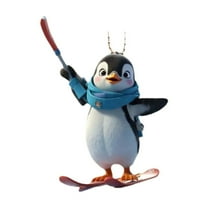 Yika Halloween Decorations Cute Penguin Acrylic Pendant For Halloween