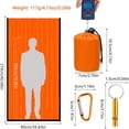 thumbnail image 2 of Sac de Couchage d'Urgence Imperméable, Sac de Survie Léger Thermique, Couverture d'Urgence Portable pour Camping, Randonnée, Extérieur, 2 of 4