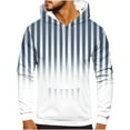 thumbnail image 1 of Rbaofujie Mode Hommes Chandails à Capuchon & Chandails en Molleton Hommes Mode Décontractée Col Rond Poches Imprimé Dégradé Pull Manches Longues Hauts Sweat à Capuche Chemises de Pêche pour Hommes, 1 of 5