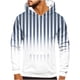 thumbnail image 1 of Sudadera con capucha para hombre, estilo casual, a la moda, con cuello redondo, bolsillos y estampado degradado, sudadera de manga larga con capucha, blusa de poliéster para hombre, 1 of 5