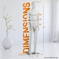 thumbnail image 2 of SereneLife SLMAQML - 73'' Male Mannequin Torso Dress Form - Detachable Mannequin Full Body Stand, 2 of 7
