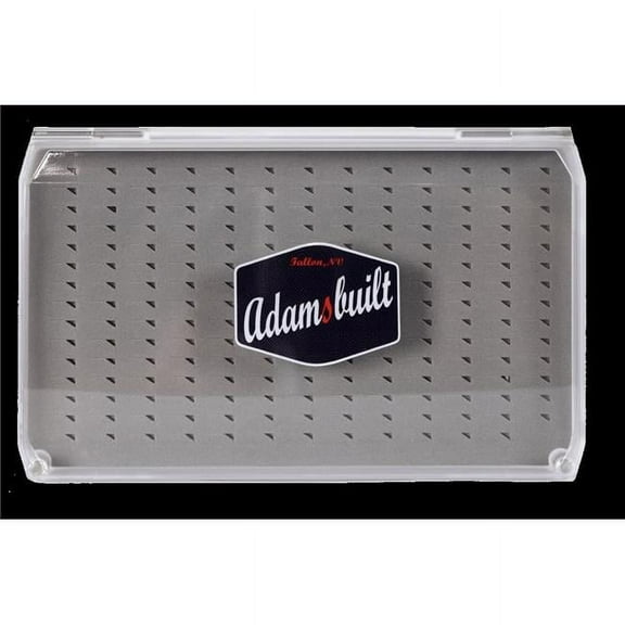 Adamsbuilt Fishing AB134EGF Magnetic Closure Fly Box with Easy Grip Foam - Clear - Large