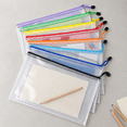 thumbnail image 4 of MRSXXNTY 24pcs Mesh Zipper Pouch Bags, A4 Zipper Bags for Organizing Storage, Waterproof Zipper Pouches, Letter Size, File Bags for Puzzle, Board Games and Office, 4 of 7