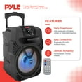 thumbnail image 2 of Pyle PPHP844B 400 W Portable Bluetooth Speaker w/ LED Party Lights & Remote, 2 of 8