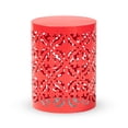 thumbnail image 2 of Baxton Studio Jamila Modern and Contemporary Red Finished metal Outdoor Side Table, 2 of 6
