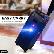 Gemini GPLT-360 Portable Bluetooth Party Speaker with 360° LED Lights, 1000W Peak Power, Wireless Mic & Guitar Inputs, TWS Pairing, 4+ Hour Battery - Ultimate Party Sound System