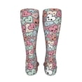thumbnail image 6 of Pofeuu Cartoon Hearts Print Stockings, Adult Running Hiking Socks for Youth and Adult-One Size, 6 of 8
