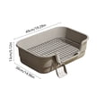 thumbnail image 3 of 19.29x14.96x5.12 Inch Semi Enclosed Cat Litter Box with High Sides, Low Entry Extra Large Litter Box for Indoor Cats,Senior Cats & Kittens, Easy Clean & Anti-Splashing Pet Potty With Cat Shovel, 3 of 6