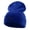 Royal, variant on Hunting Party Embroidered 12 Inch Long Knitted Beanie - Heather Grey OSFM